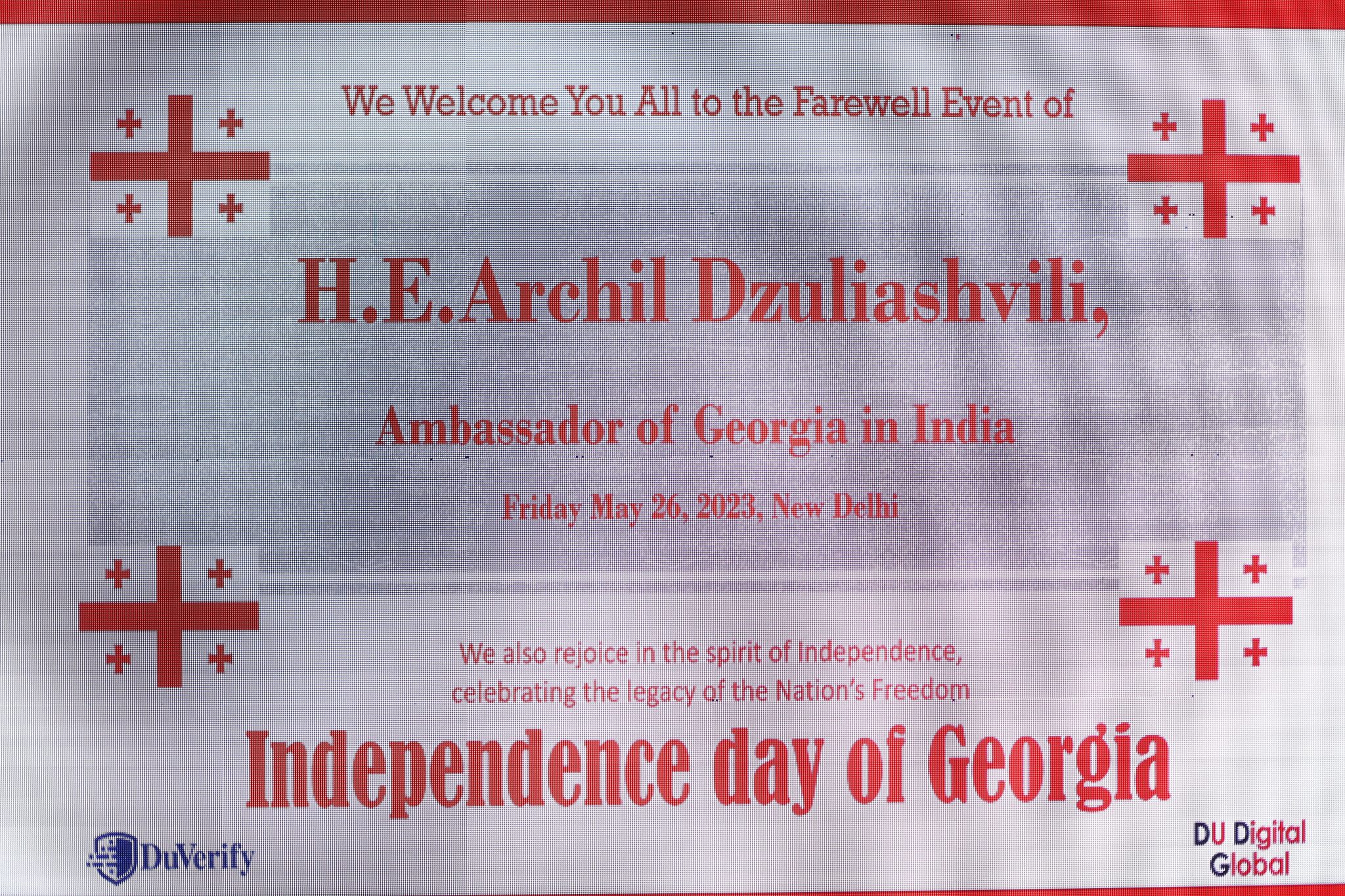 The Farewell Party for H.E. Archil Dzuliashvili - Ambassador of Georgia. The Day started with golf event and then followed by Gala Dinner - Image 20